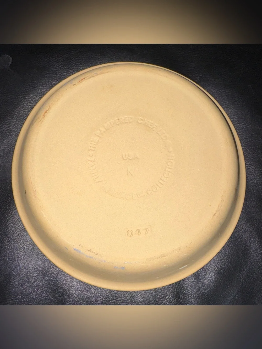 Pampered Chef Family Heritage Collect K047 Stoneware Deep Dish Pie Pan Baker 10”